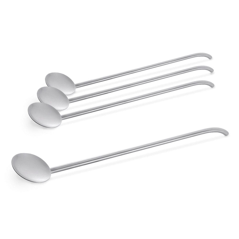 Sugare Brushed Stainless Steel Cocktail Spoon Set/4