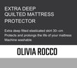 Superb Quilted Extra Deep Mattress Protector Microfibre Top for All Bed Sizes Premium Bedding Protection