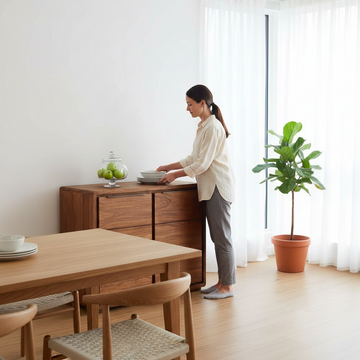 Surati Two Door Sheesham And Acacia Sideboard
