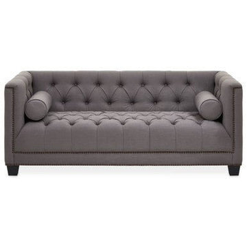 Surina 2 Seat Grey Fabric Sofa