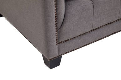 Surina 2 Seat Grey Fabric Sofa