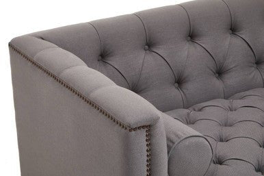 Surina 2 Seat Grey Fabric Sofa