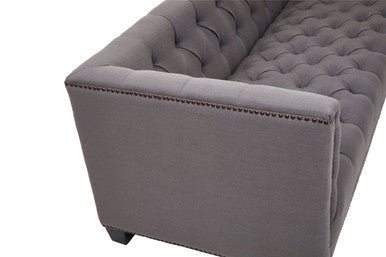 Surina 3 Seat Grey Fabric Sofa