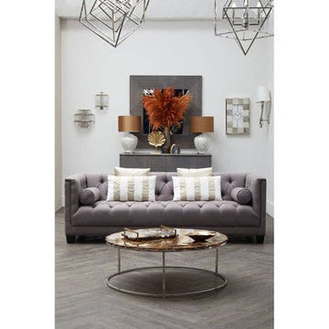 Surina 3 Seat Grey Fabric Sofa