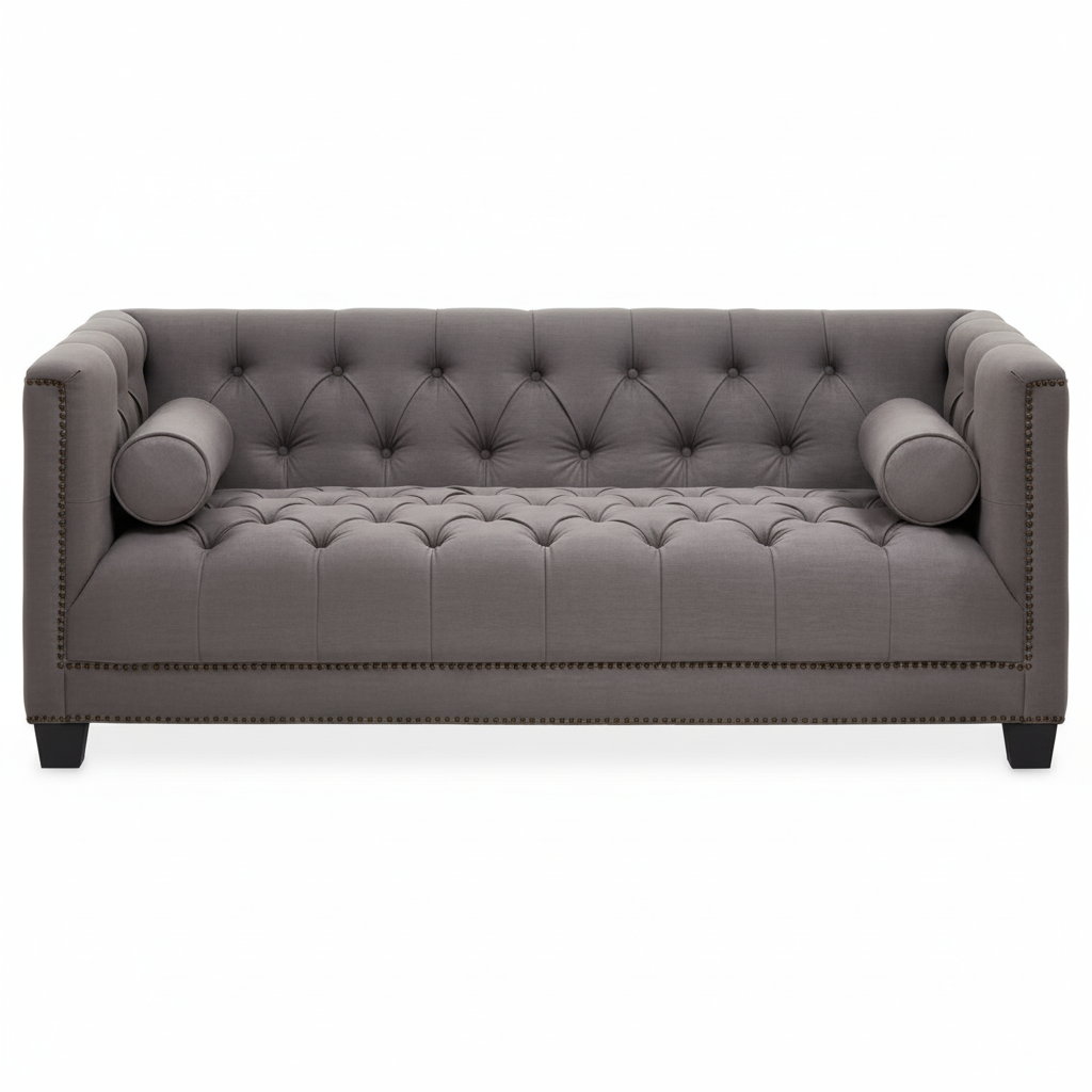 Surina 2 Seat Grey Fabric Sofa
