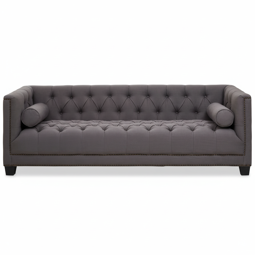 Surina 3 Seat Grey Fabric Sofa