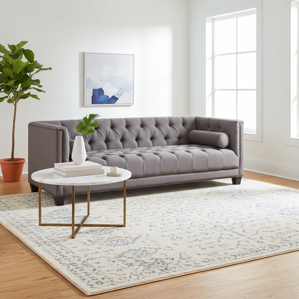 Surina 3 Seat Grey Fabric Sofa