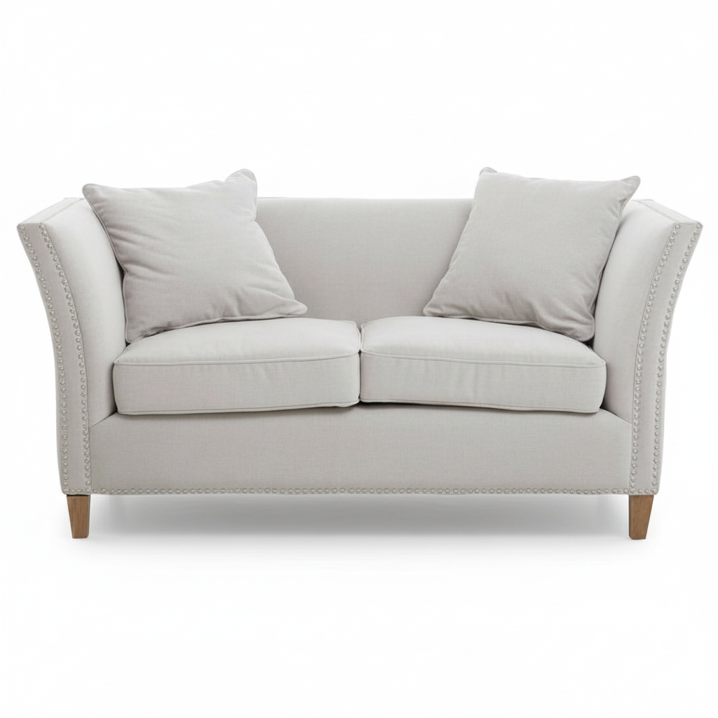 Sutton Two Seat Grey Fabric Sofa