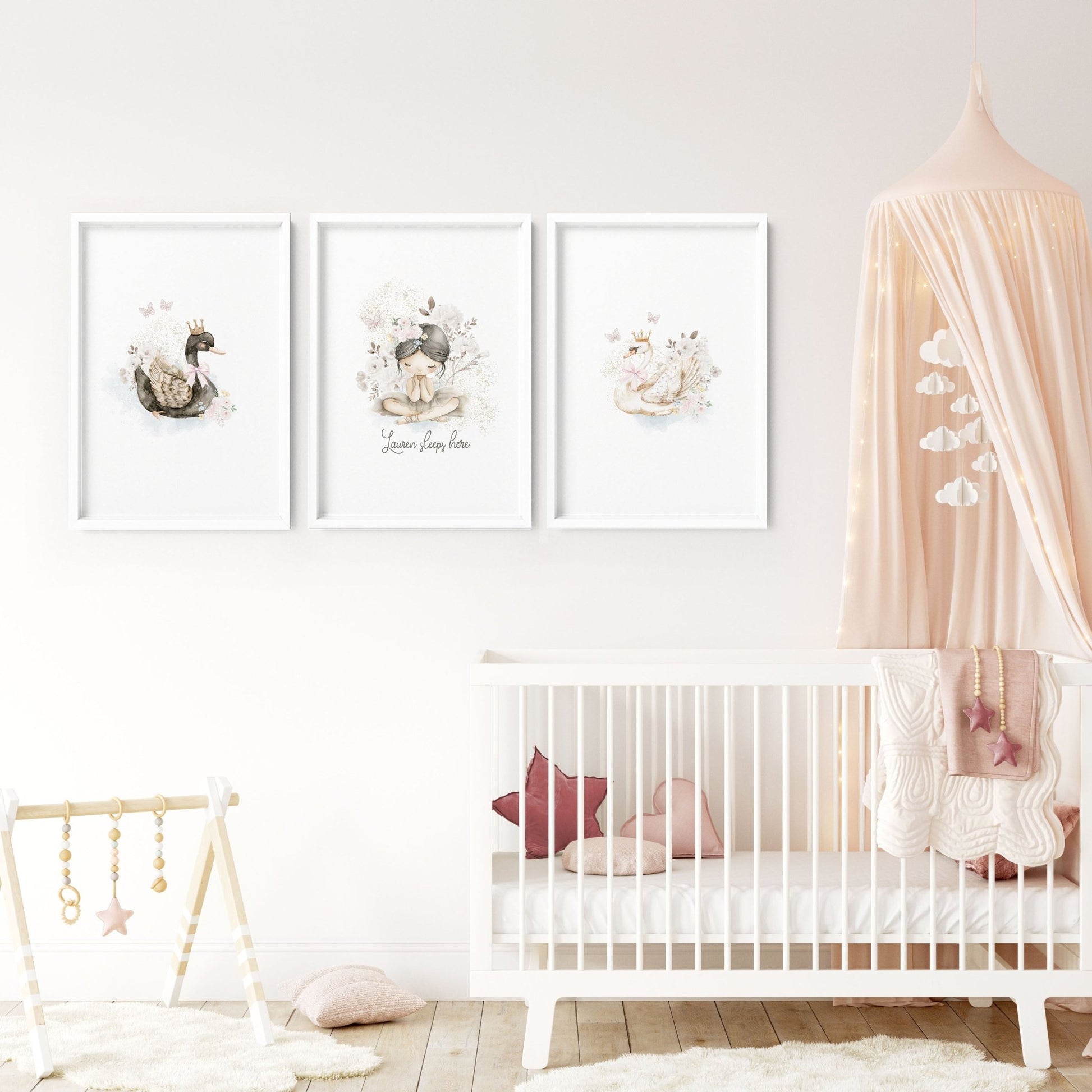 Swan Print | Set of 3 wall art prints