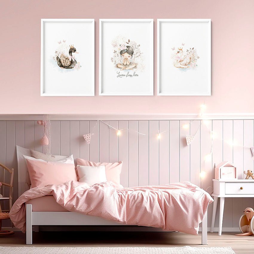 Swan Print | Set of 3 wall art prints