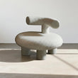 T Shapte Sheep Armchair, Cashmere wool