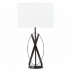 Zaina Black Cross Table Lamp