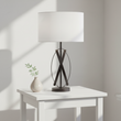 Zaina Black Cross Table Lamp