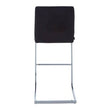 Tamzin Black Velvet Bar Chair With Low Back
