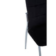 Tamzin Black Velvet High Back Dining Chair