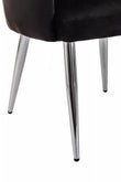 Tamzin Black Velvet Splayed Dining Chair