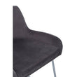 Tamzin Grey Velvet Bar Chair With Low Arms