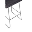 Tamzin Grey Velvet Bar Chair With Low Arms