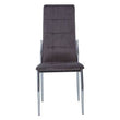 Tamzin Grey Velvet High Back Dining Chair