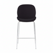 Tamzin Black Velvet Chrome Finish Bar Chair