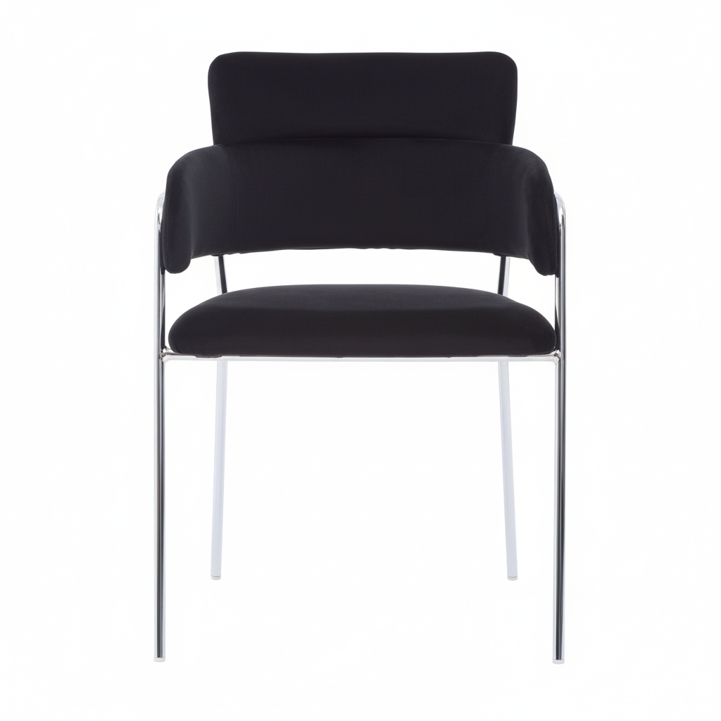 Tamzin Black Velvet Dining Chair