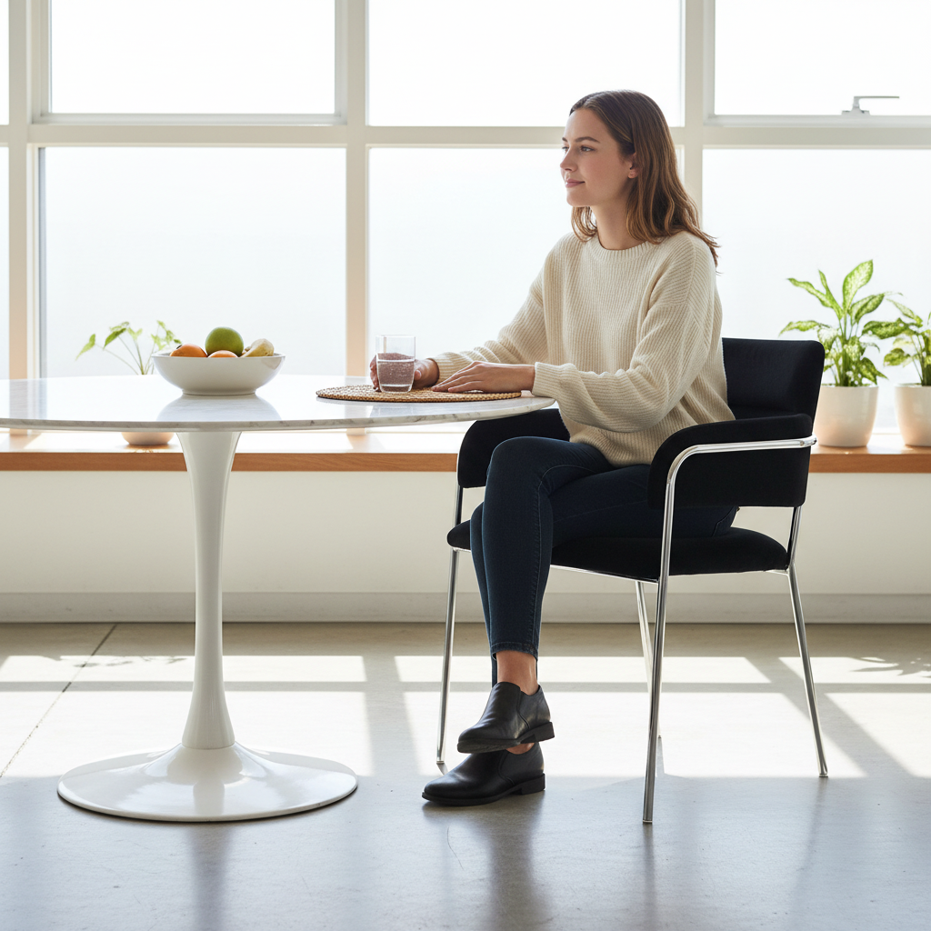 Tamzin Black Velvet Dining Chair