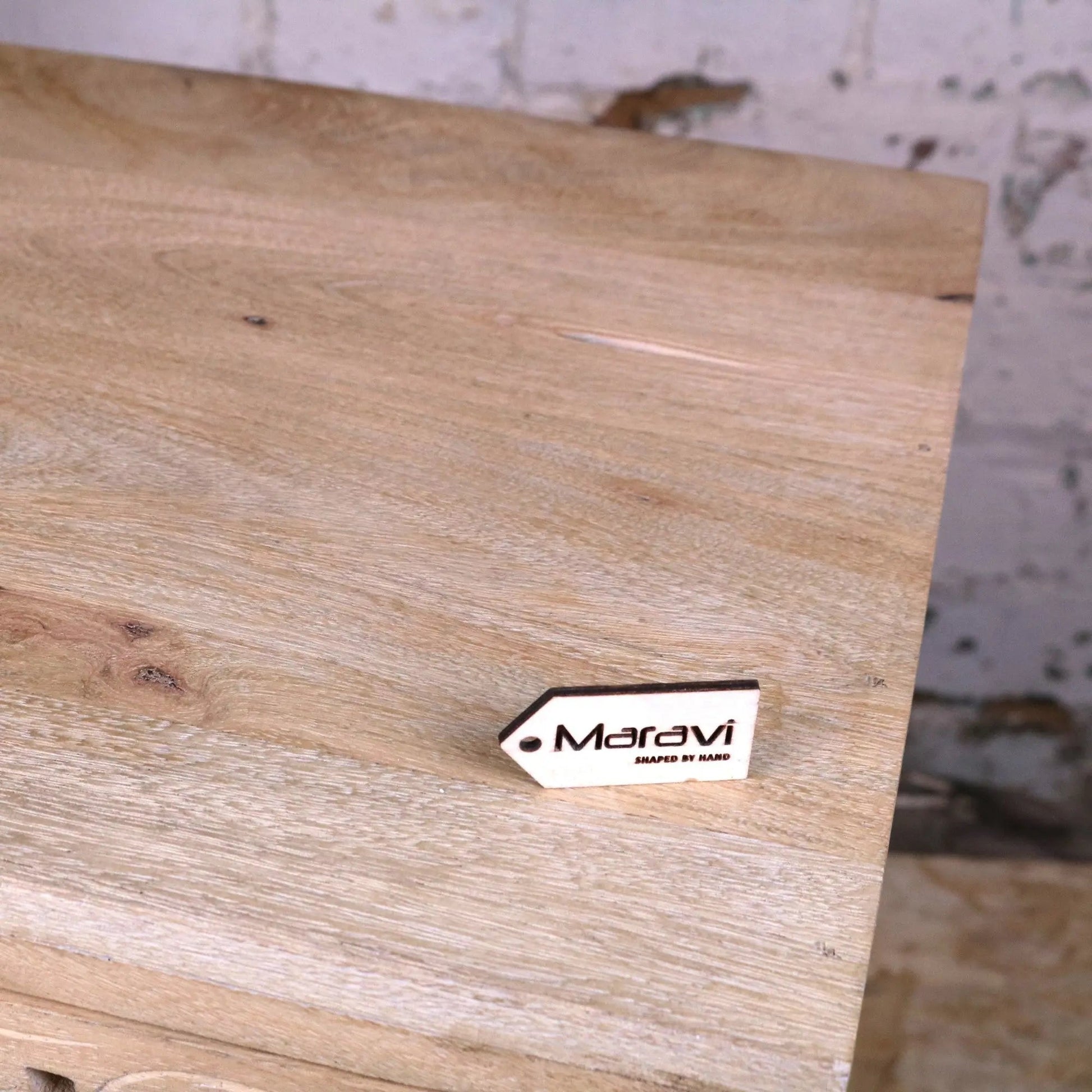 Tanura Mango Wood Bedside Cabinet 2 Drawers