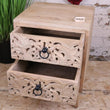 Tanura Mango Wood Bedside Cabinet 2 Drawers