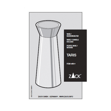 Taris Premium Brushed Stainless Steel Vase & Candle Holder - Green/Blue Inserts