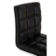 Tavor Black Faux Leather Bar Chair