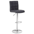 Tavor Grey Faux Leather Bar Chair