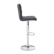 Tavor Grey Faux Leather Bar Chair