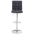 Tavor Grey Faux Leather Bar Chair