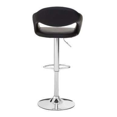 Taylor Black Faux Leather Bar Chair