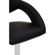 Taylor Black Faux Leather Bar Chair