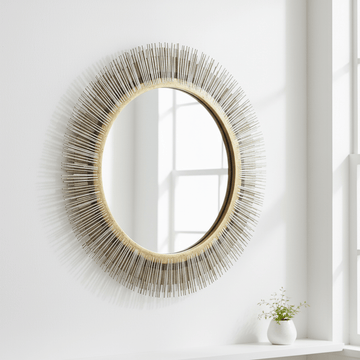 Templar Brass Finish Wall Mirror