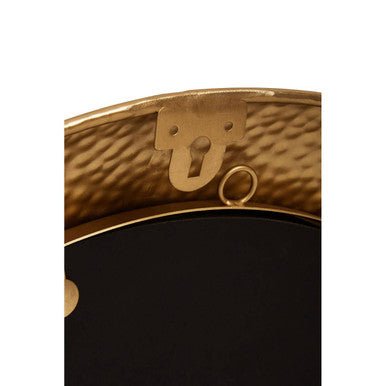 Templar Gold Finish Round Wall Mirror