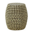 Templar Gold Finish Stool and Side Table