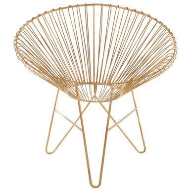 Templar Iron Chair With Hairpin Legs