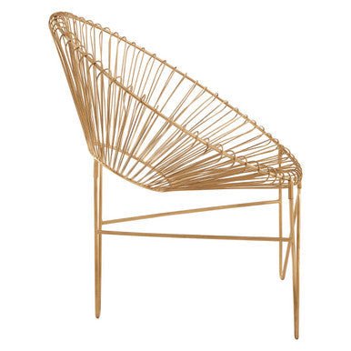 Templar Iron Chair With Hairpin Legs