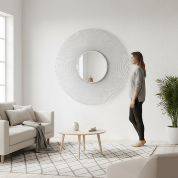 Templar Large Round Wall Mirror