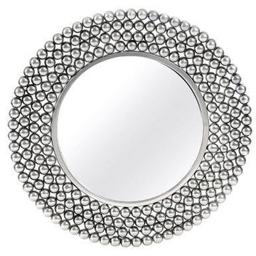 Templar Pewter Finish Iron Wall Mirror