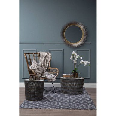 Templar Silver Wireframe Side Table