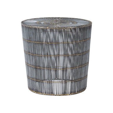 Templar Silver Wireframe Side Table