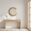 Templar Gold Finish Round Wall Mirror