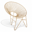 Templar Iron Chair With Hairpin Legs