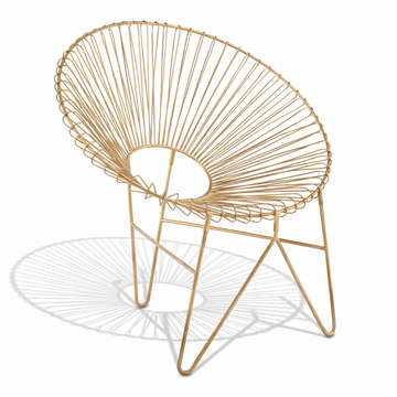 Templar Iron Chair With Hairpin Legs