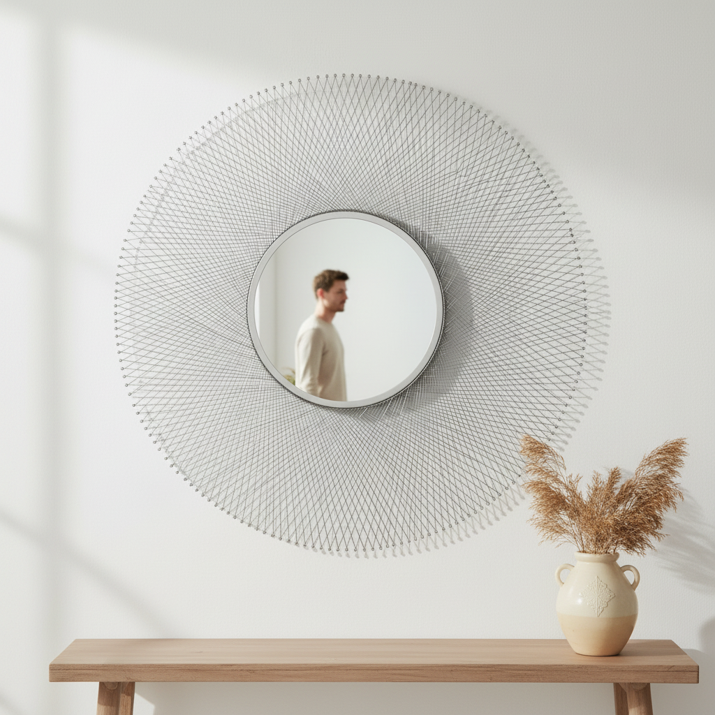 Templar Large Round Wall Mirror