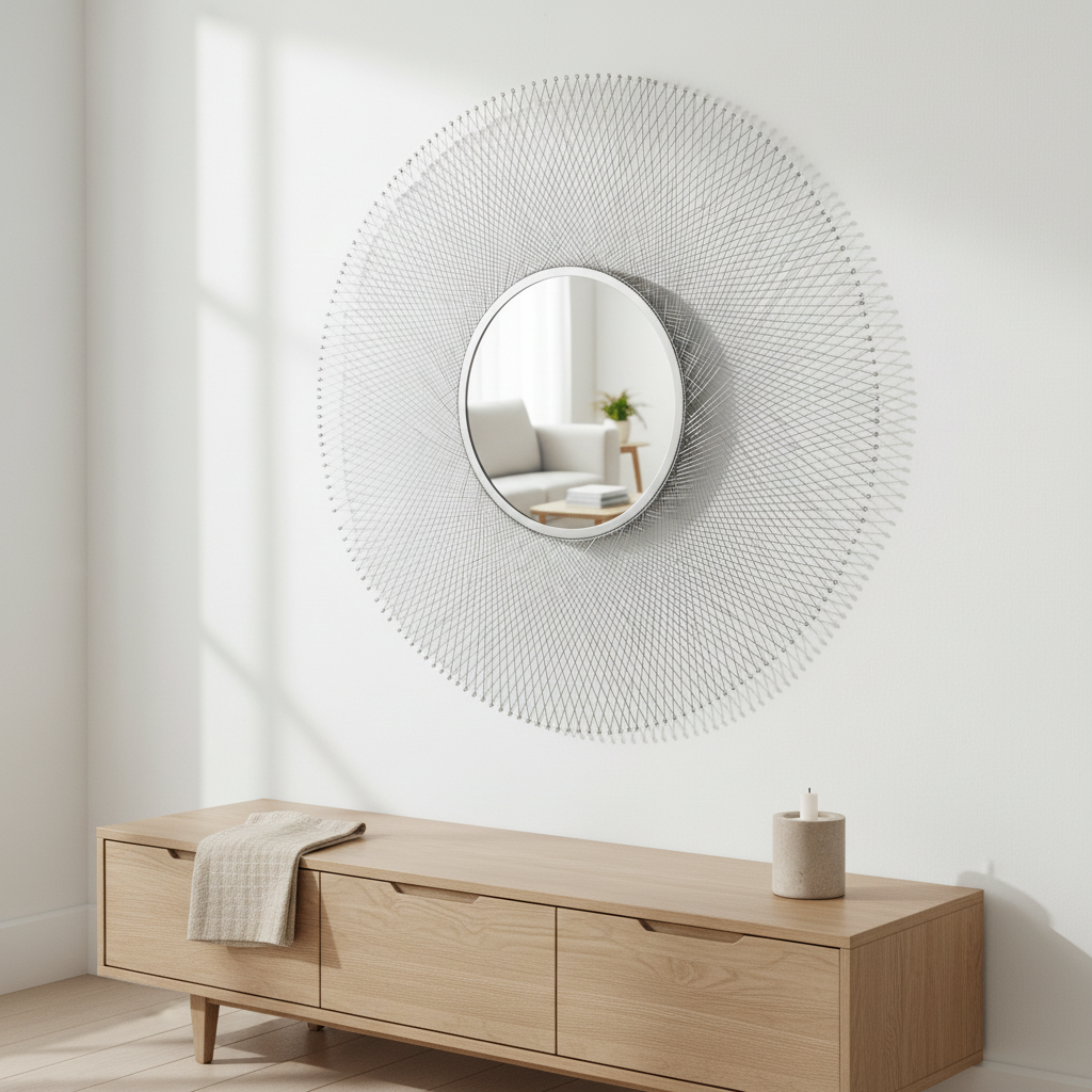 Templar Large Round Wall Mirror