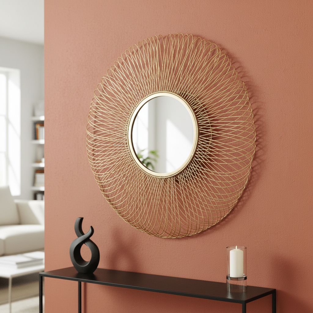 Templar Twisted Wire Wall Mirror